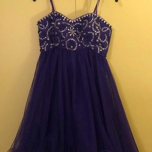 Homecoming dress // vibrant purple